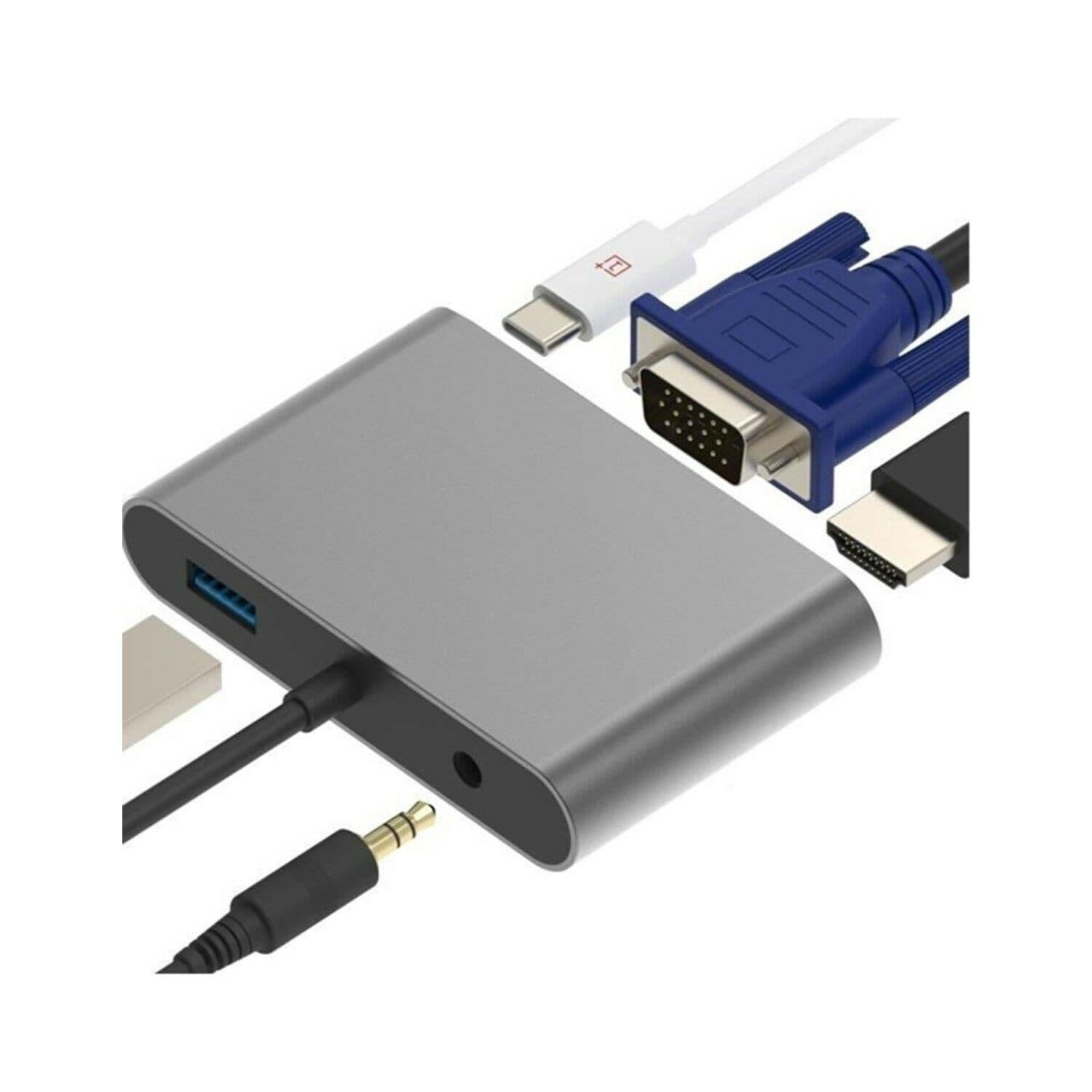 Concord BYL-2002 USB-C to HDMI, VGA, Ses, USB ve PD Çevirici