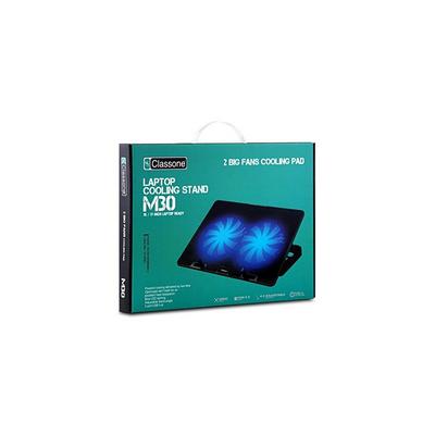 M30 Notebook Standı + Soğutucu Mavi Led 14-15.6 Inch, 2 Fan, 2 Usb