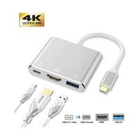 Macbook 3 In 1 Type-C To Hdmı USB 3.0 Çevirici Dönüştürücü Adaptör