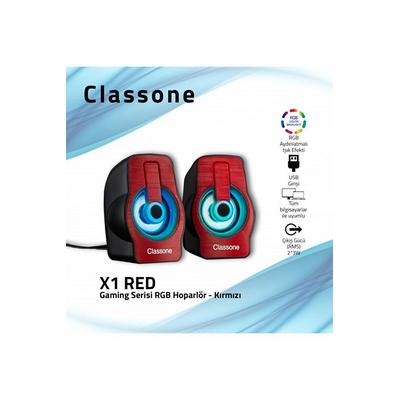 X1 Red Rgb Gamıng Hoparlör-kırmızı